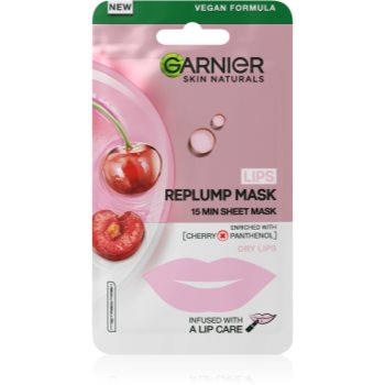 Garnier Textil Masks Lips Replump Mask masca anti-riduri de buze - imagine 2
